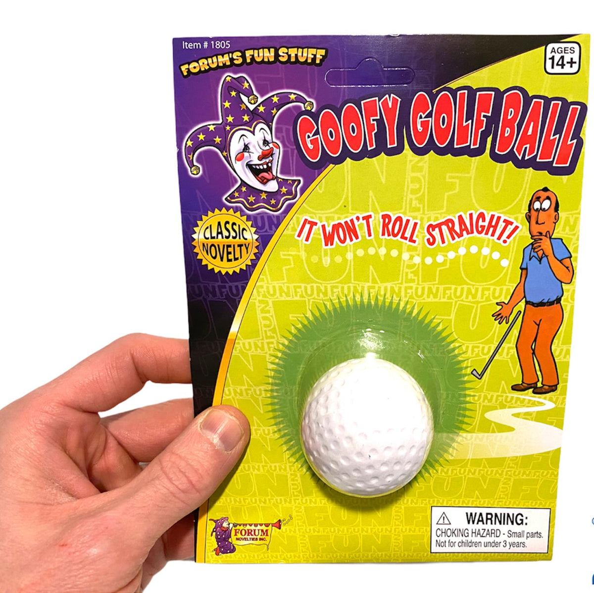 Goofy Unputtable Golf Ball ~ Moving Wiggling Wobble  ~ Gag Prank Trick Joke Toy