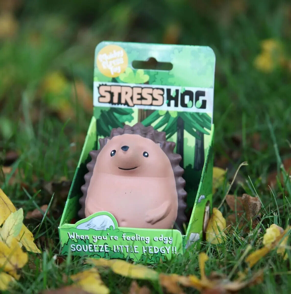 STRESS HOG Squishy Fidget Squish Toy - ¡MUY lindo! ¡Aprieta al pequeño Hedgy!