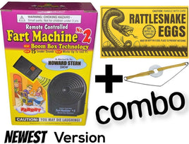 1 FART MACHINE #2 with remote + 1 Rattlesnake Eggs Envelope COMBO ~ Prank Joke