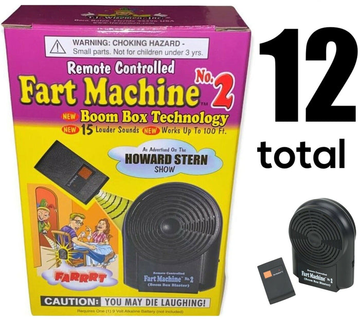 Wholesale Lot of 12 Fart Machine #2 with remote - Prank Novelty Gag ~(1 dozen)