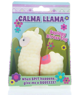 LLAMA Squishy Fidget Stress Squish Toy ~ "Cuando sucede un escupitajo, aprieta"