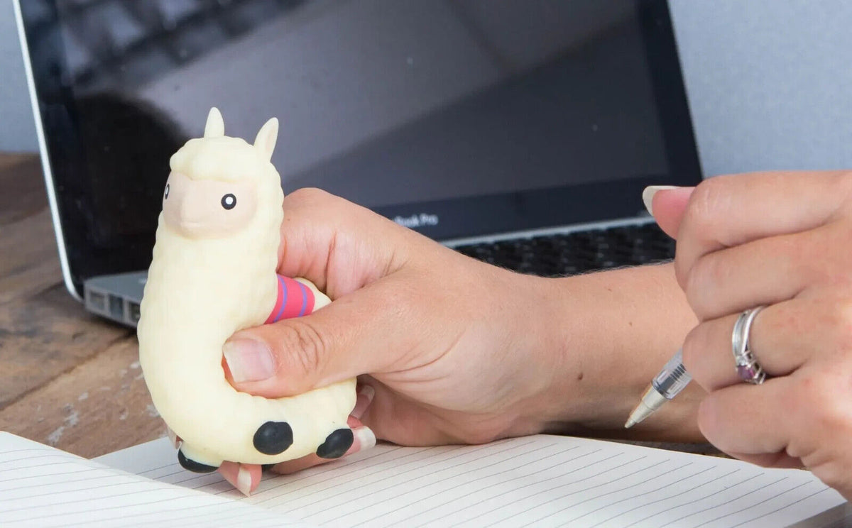 LLAMA Squishy Fidget Stress Squish Toy  ~  " When Spit Happens give a Squeeze "