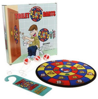 Toilet Potty Darts Game - Poop Turd Target Dartboard - Funny Gag Joke Gift Toy