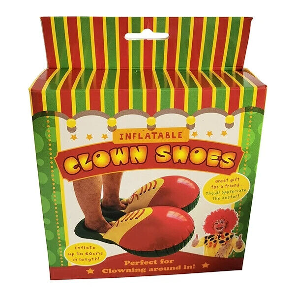 INFLATABLE CLOWN SHOES - Pefect for clowing around in! Circus Costume Prop Gag