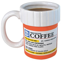 Prescription Mug Pill Bottle Coffee Cup Pharmacy 12 oz. Rx - Big Mouth Toys