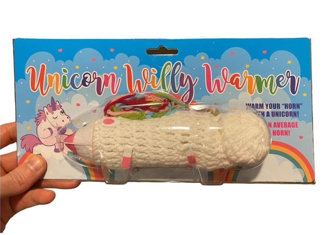 The Unicorn Willy Warmer "Réchauffez votre corne avec une licorne" Cadeau de blague Gag pour adulte