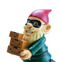 THE PORCH PIRATE Garden Gnome Statue Yard Lawn Amazon & eBay Package Box Stealer