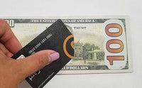 Portefeuille pour billets de cent dollars de 100 $ Porte-cartes mince à deux volets - VENDEUR AMÉRICAIN
