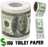 $100.00 - One Hundred Dollar Bill Toilet Paper Roll - Big Mouth Inc