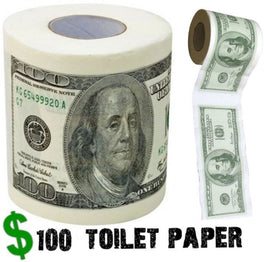 $100.00 - One Hundred Dollar Bill Toilet Paper Roll - Big Mouth Inc
