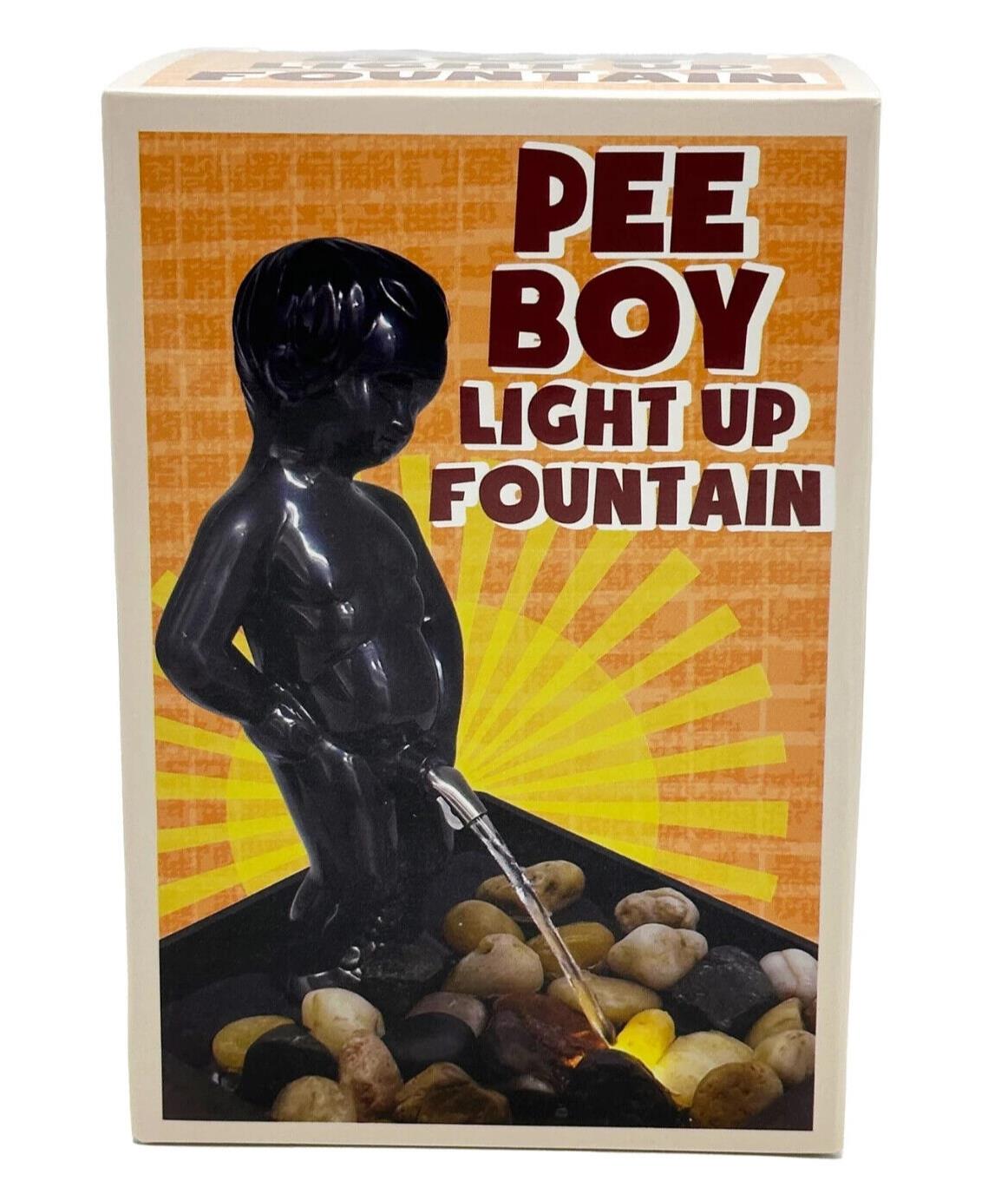 Peeing Boy Water Fountain - Light Up Pee Boy - Indoor Portable Battery / USB