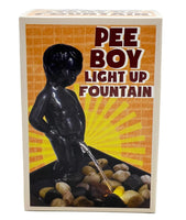 Peeing Boy Water Fountain - Light Up Pee Boy - Indoor Portable Battery / USB