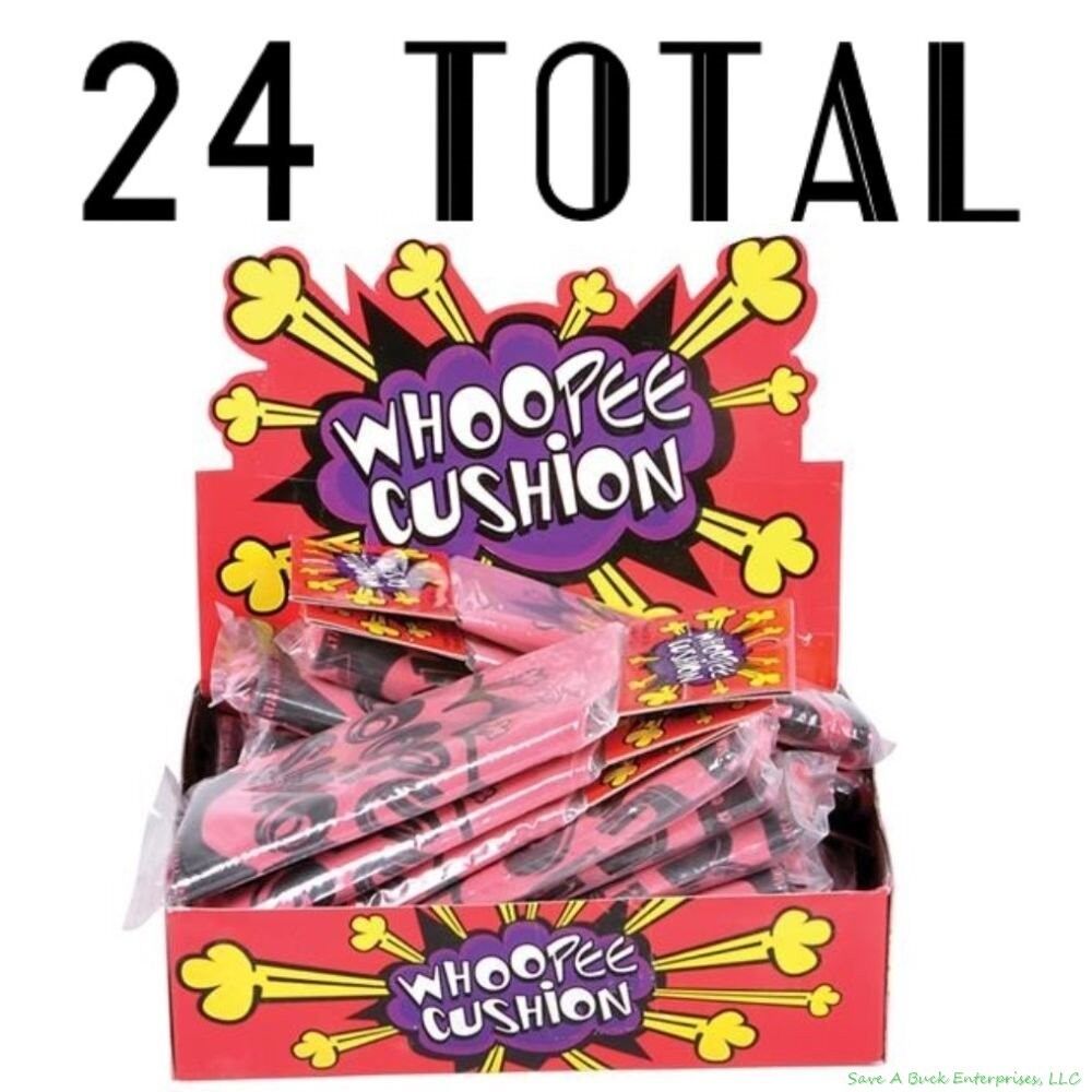 24 TOTAL 6" Cojines Fart Whoopee - Whoopie Party Joke Gag Juguete para niños - Venta al por mayor