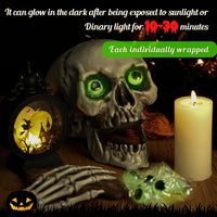 120 cadeaux de fête d'Halloween Pinata qui brillent dans le noir, yeux collants, globes oculaires