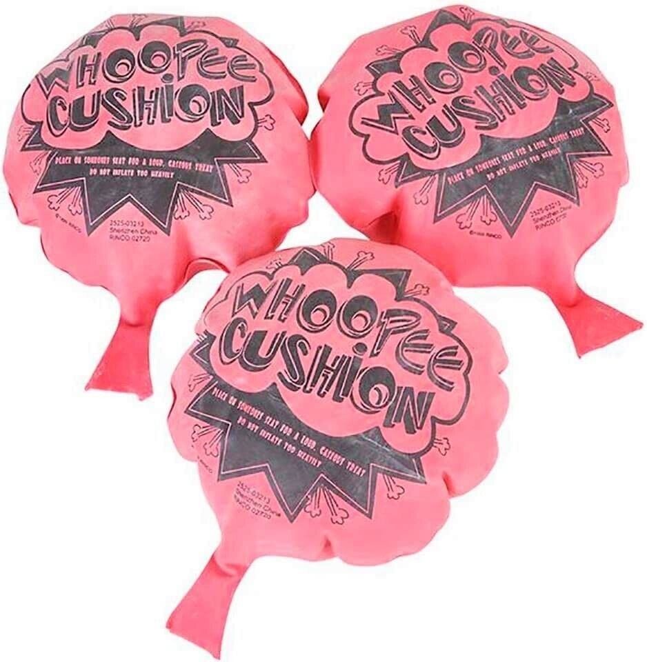 2 TOTAL 6" Whoopee Cushions ( 1 dozen ) Fart Pooter Prank Joke Gag Gas Poop Toy