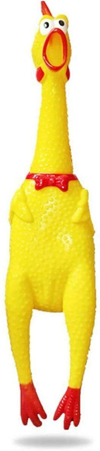 GRAND POULET EN CAOUTCHOUC 16" - SQUEAK Sound Squeeze Screaming Dog Child Toy