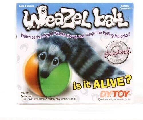 FURRY WEASEL BALL - Weazel Cat Dog Child Play Toy - Funny GaG Novelty