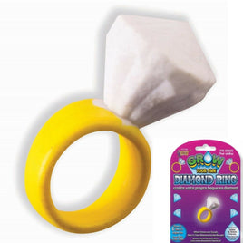 Bling Engagement Diamond Ring - Grows 600% in Water - Novelty Gag Joke Play Toy