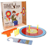 Jeu de chasse au pot de toilette - Jeu de fléchettes de tir à la cible - Jouet cadeau de blague drôle