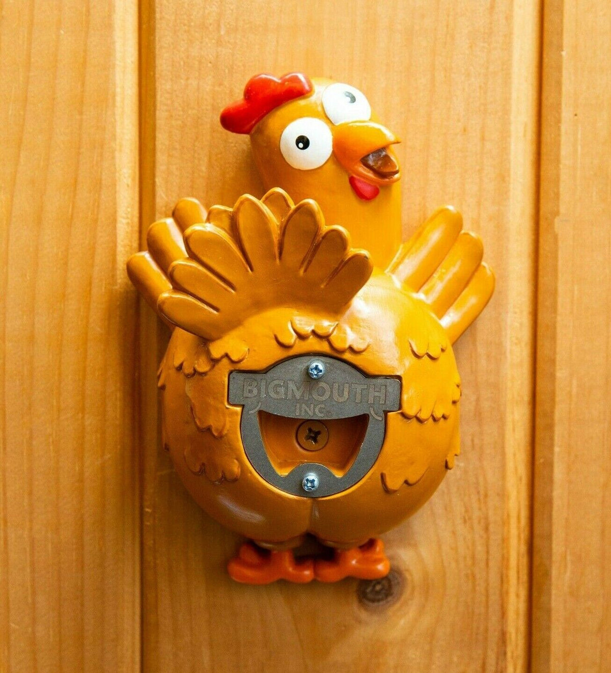 Chicken Butt Bottle Opener - Funny Wall Mounted - BigMouth Inc.