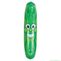 12 Pack - GIANT Jumbo 36" Green Inflatable Smiling PICKLE HEAD (3 FEET) Vinyl Pool Noodle