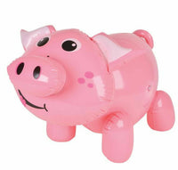 (12) Inflable de cerdo inflable ~ Piggie Piggy Pool Party Decor Party Float Inflar