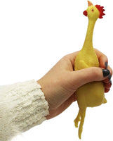 12 poulet en caoutchouc extensible 8 "GAG extensible presser soulagement du stress jouet fête