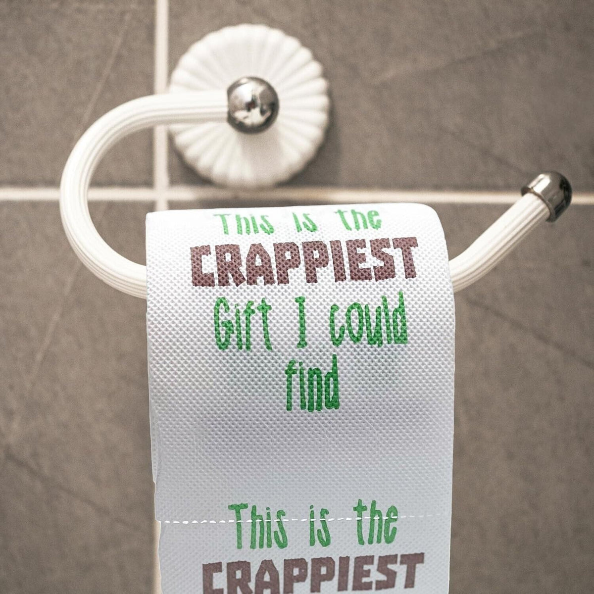 "Crappiest Gift I could Find" Toilet Paper Bathroom Gags, Pranks, Office Gift