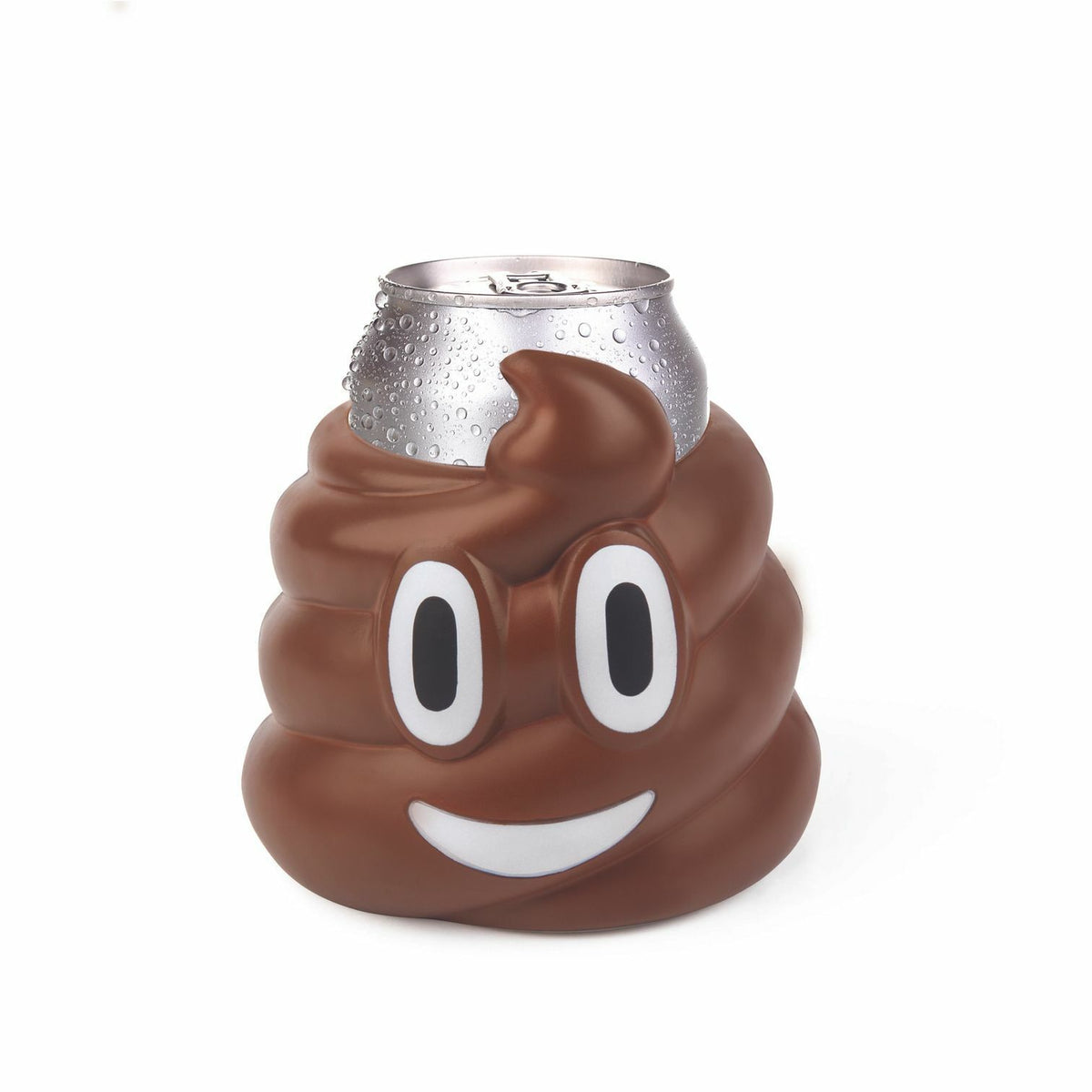 POOP TURD EMOJI - Lata de bebida Botella Cerveza Soda Enfriador de espuma Kooler - BigMouth Inc