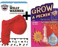 1 Willy Warmer "Calentador para tu Peter" + 1 Grow Pecker ~ COMBO SET