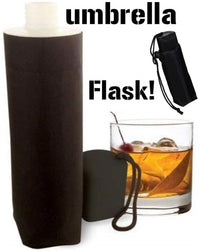 Smuggle Your Booze Alcohol Liquor Drink Vacation  - 9 Oz. Hidden Flask Umbrella