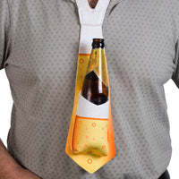 Soporte para corbata de cerveza "Hold my Beer" Funda divertida para fiesta de disfraces - Regalo de broma