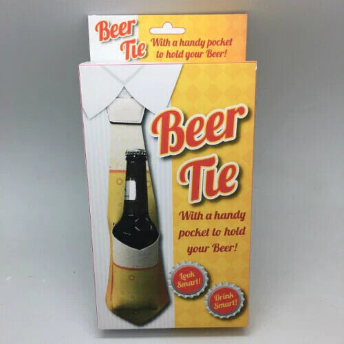 Beer Tie Holder - Funny Party Dress up - Joke Gift