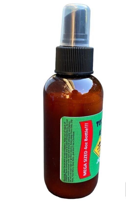 SPRAY DE CULO SÉPTICO TÓXICO - BOTELLA DE LÍQUIDO DE TAMAÑO MEGA 4OZ - Olor a broma de broma de Fart GaG