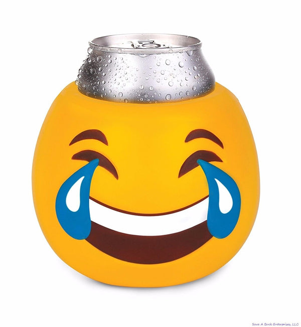 TEARS OF JOY EMOJI - Enfriador de refrescos y cerveza con lata de espuma - BigMouth