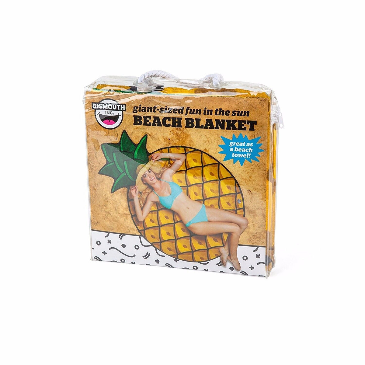 GIANT 5 FT PINEAPPLE - Beach Pool Shower Towel Blanket - BigMouth Inc.