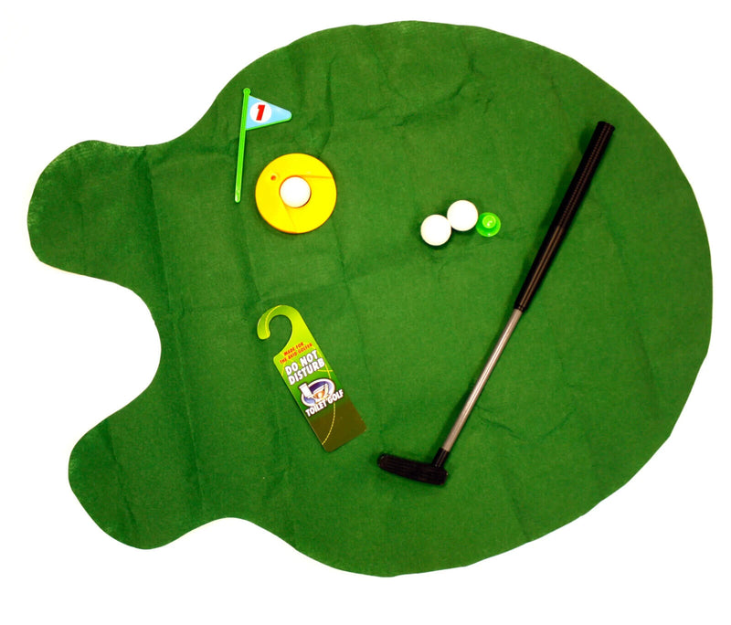 Toilet Potty Golf Game - Bathroom Putting Green - Funny Gag Joke Gift Toy Gift