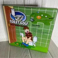 Jeu de golf sur pot de toilette - Salle de bain Putting Green - Cadeau de blague drôle