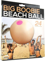 Pelota inflable divertida de playa Big Boobie de 24 pulgadas, juguete divertido para piscina de playa.