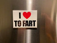 J'AIME FART MAGNET - Funny Gag Prank Joke Bumper Car Fridge - USA MADE!