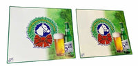 Juego de 2 carteles de botellas de cerveza Rolling Rock, carteles impresos de Mancave para Bar y Pub