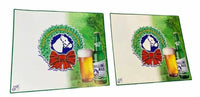 SET OF 2 Rolling Rock Pint Beer Bottle Posters Bar Pub Mancave Print Signs