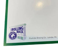 Lot de 2 affiches de bouteilles de bière Rolling Rock Pint, panneaux imprimés pour Bar, Pub, Mancave