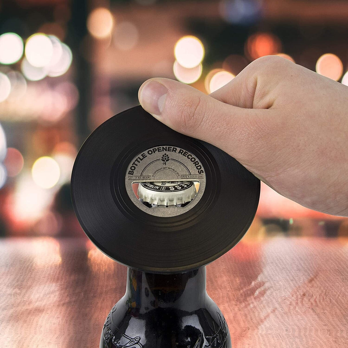 Vinyl Record Shaped Bottle Opener - Music Beer Home Bar - so awesome!