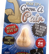 Man up & Grow A Pair of Balls Funny Gag Prank Joke Novelty Gift - Grows in water