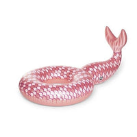 6 PIES COLA DE SIRENA Oro rosa - Tubo flotador inflable para piscina - BigMouth Inc