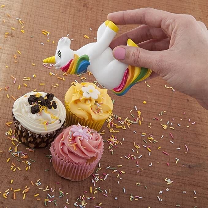 Dispensador de coctelera Unicorn Sprinkles - Espolvorea y decora pasteles, postres y dulces