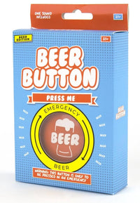 EMERGENCY BEER BUTTON - Funny Talking Gag Joke Bar Drinking Gift for MEN!