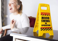 Mood Swing In Operation Desk Caution Sign Office Gift Accessory - Hilarious GaG