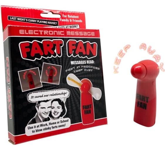 FART FAN - Soufflez les pets puants ! Message électronique ~ Jouet drôle de blague de gag